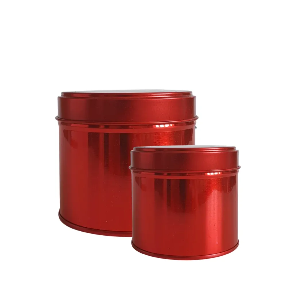 RED TIN ( LATERAL SEAM ) 250 Eco Candle Project