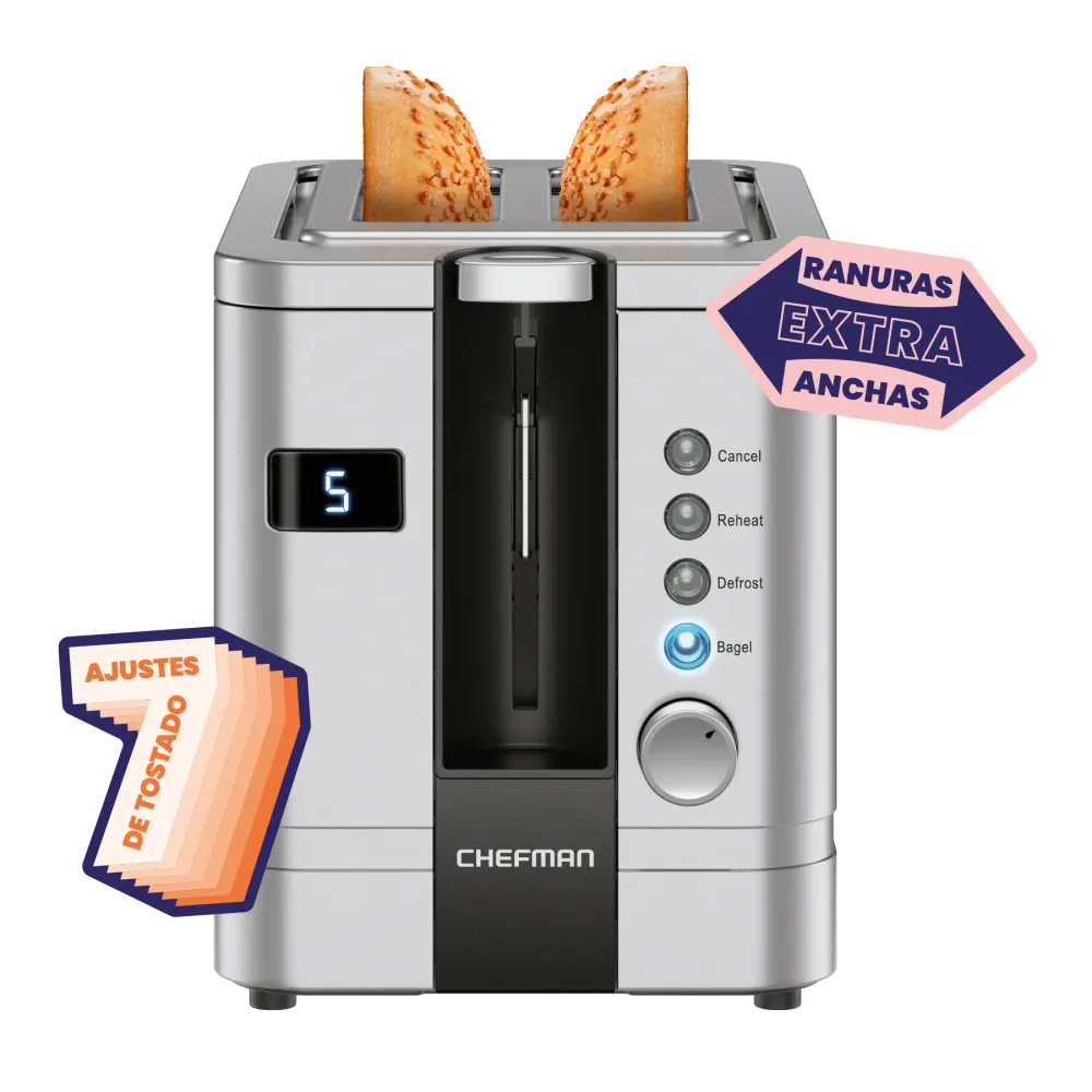 Chefman - Tostador Digital De 2 Rebanadas Chefman Mexico
