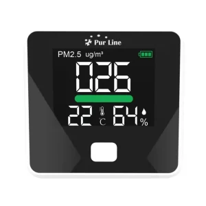 Estación meteorológica inalámbrica - AIRTESTER BASIC de Purline | Medidor PM, Temperatura y Humedad | Sensor PM2 | 3 Funci...