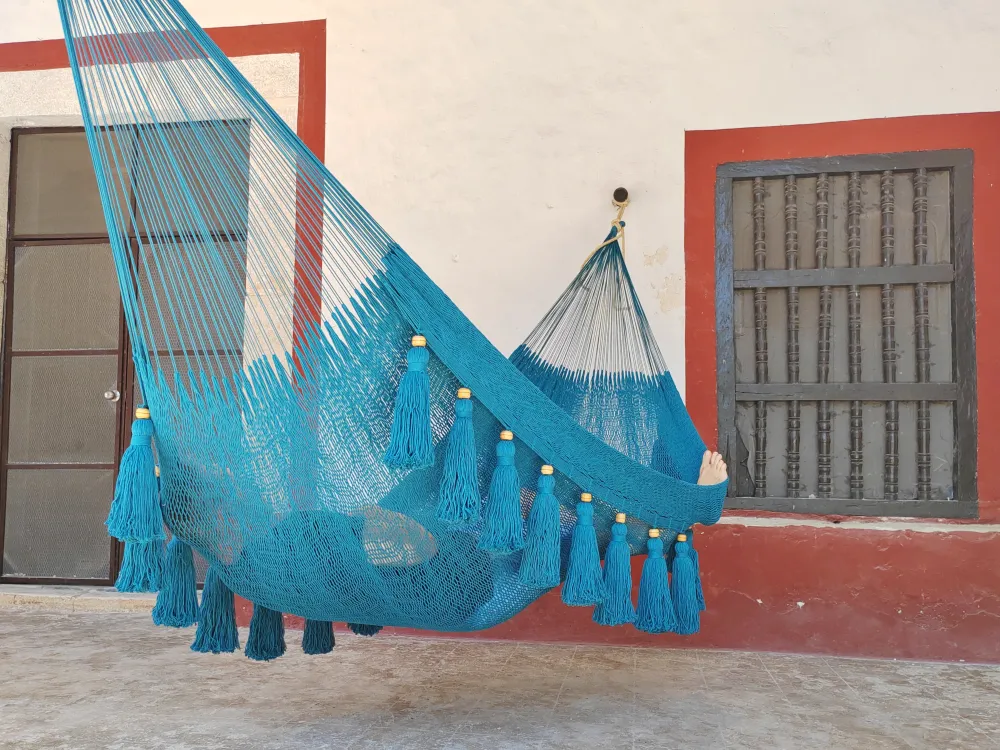 Tulum Turquesa, XL, Algodón CIELO HAMMOCKS