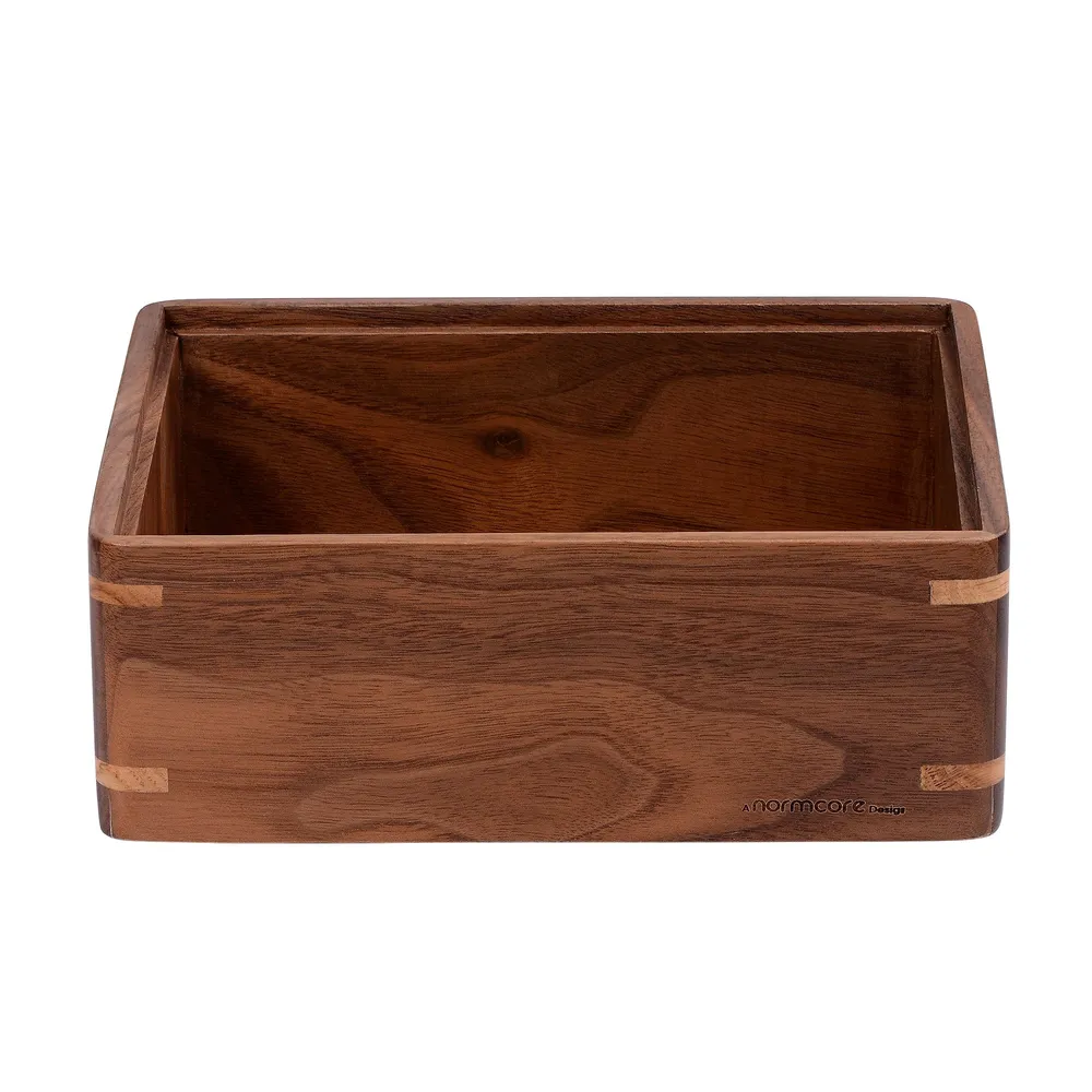 Cajón Normcore / Espresso Knock Box - ACERO INOXIDABLE 304 Walnut NORMCORE WARES