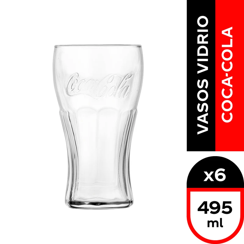 Caja Vasos Coca-Cola 6 Un Coca Cola