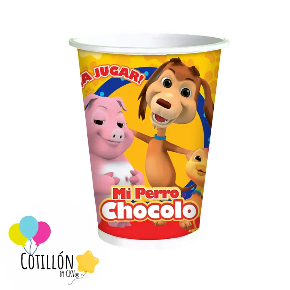Vasos Mi Perro Chocolo x 6 Unidades GLAM