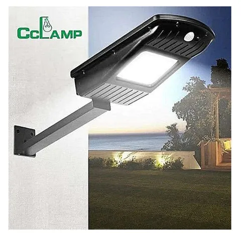 Lampara Solar De 30w Con Panel Solar Incorporado Cclamp