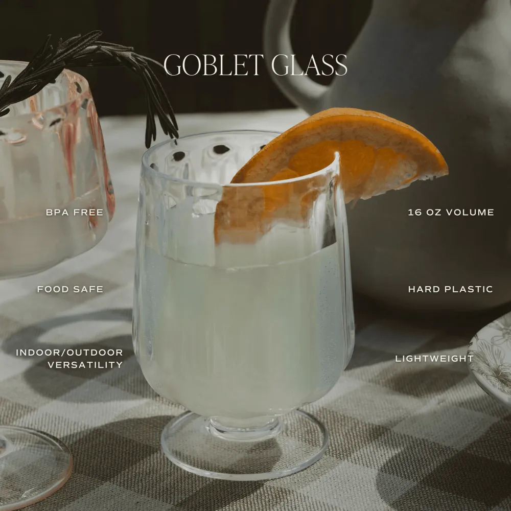 Outdoor Plastic Goblet Drinkware Sweet Water Decor