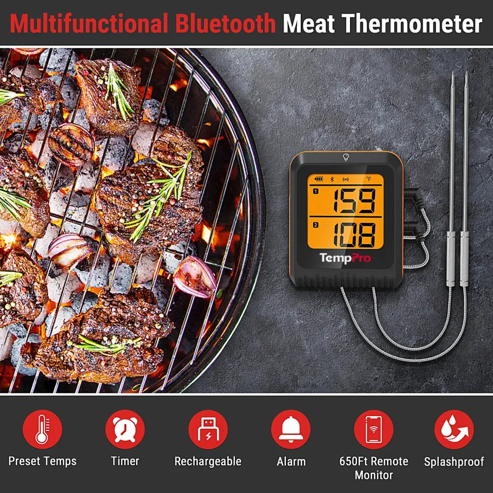 Termómetro inalámbrico para carne con Bluetooth TP920 lc-app-dev