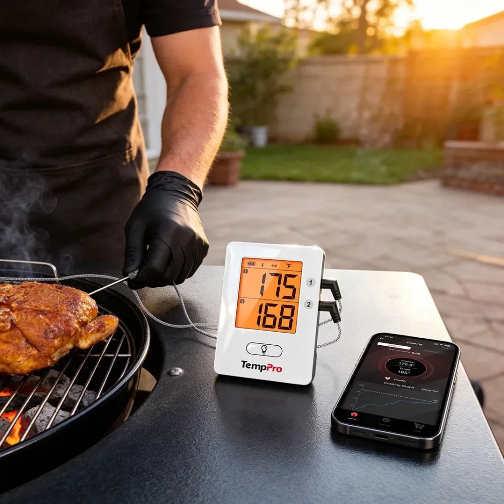 Termómetro para carne Bluetooth TP910 de 650 pies ThermoPro