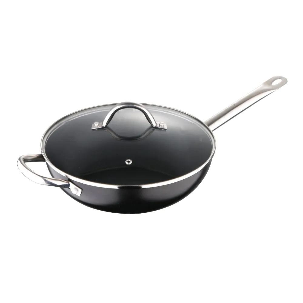 WOK 28X8 CM ALUMINIO PRENSADO PRO CHEF Bergner